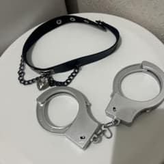 ハートチャーム付き チョーカー ハンドカフ セットのサムネイル