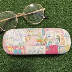 ハンドメイド メガネケース ユキエモン アニバーサリー ピンク - メルカリ