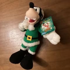 ディズニー　グーフィー　サンタ衣装　ぬいぐるみのサムネイル