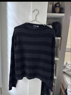 Giorgio Armani カシミヤ ストライプセーター 46 Giorgio Armani カシミヤ ストライプセーター 46 - メルカリ