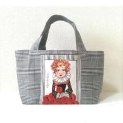 295】ハンドメイド☆ロラライハリス☆ソーイングレディ☆ミニトート
