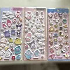 サンリオ ぷっくりシール3枚のサムネイル