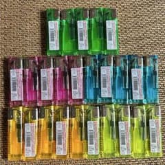✨新品・未使用✨⑤使い捨てプッシュ型 スライド式電子ライター 5色 25個セットのサムネイル