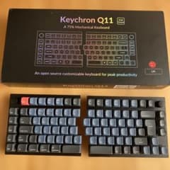 【美品】Keychron Q11 左右分離型キーボード（UK配列・ノブ付） 美品】Keychron Q11 左右分離型キーボード（UK配列・ノブ付） - メルカリ