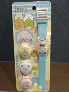 新品未使用　すみっコぐらし きせかえデジウォッチ 腕時計 カバー3種付きのサムネイル