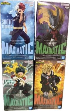 내 영웅 아카데미아 피규어 MAXIMATIC 피규어 4장 세트