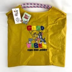 TOM AND JERRY D.KELLY 刺繍 トート イエロー タグ付きのサムネイル