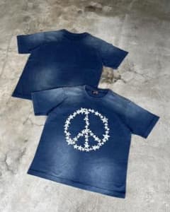 BELVET ピースマーク Tシャツ　最安値のサムネイル