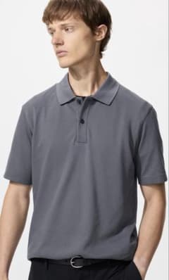 UNIQLO ポロシャツ グレー 半袖のサムネイル