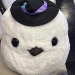 「値下げ交渉可」BIGサイズ　シマエナガ ぬいぐるみ ハロウィン 魔女帽子のサムネイル