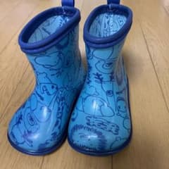 ムージョンジョン　青色　動物柄　長靴　14センチのサムネイル