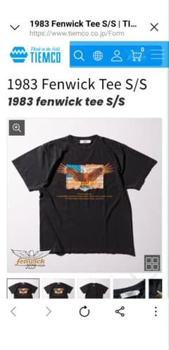 Fenwick 1983 Tee S/S Tシャツ ブラック L フェンウィック - メルカリ