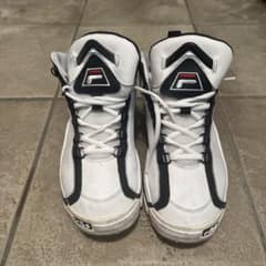グラントヒル　FILA ハイカットスニーカー ホワイト/ネイビー　2pac B系のサムネイル