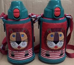 TIGER タイガー ライオン柄 子ども用水筒 600ml コロボックル 2個