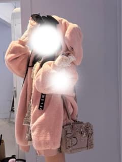 REFLEM レフレム うさ耳BIGファーパーカー ピンクのサムネイル