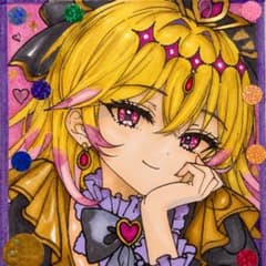 名探偵プリキュア！キュアアルカナ・シャドウ ファンアート 手描き