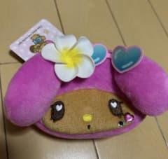 新品タグ付き サンリオ 日焼けシリーズ ギャル マイメロディ ミニフェイスポーチのサムネイル