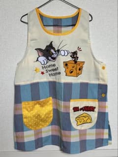 Tom and Jerry エプロン チェック柄のサムネイル