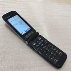 69★送料込★docomo らくらくホン F-10A ネイビー 判定◯ 中古のサムネイル