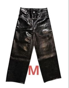 M】GOAR.ARCHIVE クロコ CROCO ZIPPER PANTS - メルカリ