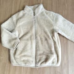 フリースジャケット 100cm ベージュのサムネイル