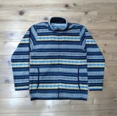 UNIQLO ユニクロ フリース ジャケット メンズ 総柄 Mのサムネイル