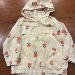 ZARA キッズ 花柄 フード付き ウィンドブレーカー 98cmのサムネイル
