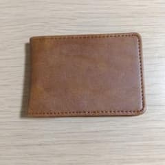 メンズ 二つ折り財布 ブラウン シンプル カード入れのサムネイル