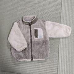 BREEZE ベージュ フリース アウター90cmのサムネイル