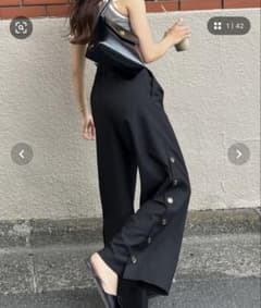 RANCLIC hem button wide pants【RC】のサムネイル