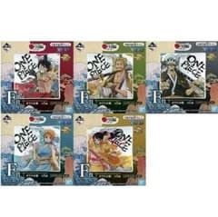 이치 반 쿠지 ONE PIECE 와노 국편 제 1 막 F상 유리 작은 접시 전 5 종 정리