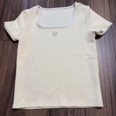 スクエアネック パイピング 半袖Tシャツのサムネイル