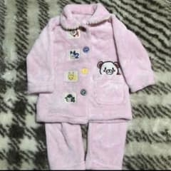 もこもこパジャマ ピンク 90サイズ　くまさんのサムネイル
