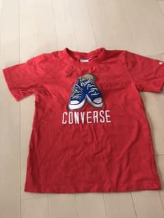 jun様専用　コンバース　刺繍Tシャツ　赤のサムネイル