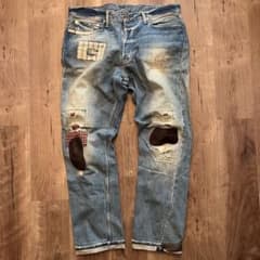 Polo Ralph Lauren ダメージ加工 パッチワーク ジーンズW36 - メルカリ