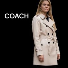 セール！【COACH】コーチ ベージュピンク 上品 トレンチ レディースのサムネイル