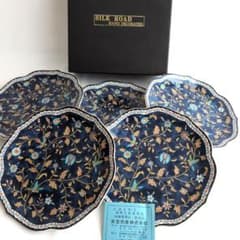 ●美品/東宝物産　シルクロード　ハンドデコレーテッド 平皿　5枚 1 東宝物産 SILK ROAD ハンドデコレーテッド 平皿 5枚組 八角形 - メルカリ