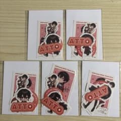 あっとくん expoステッカーカード5枚セット コレカ ブロマイドのサムネイル