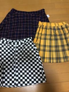 スカート テニススカート WEGO チェック柄のサムネイル