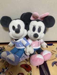 ミッキー&ミニー ちょっもっさ デココレ ペアぬいぐるみ