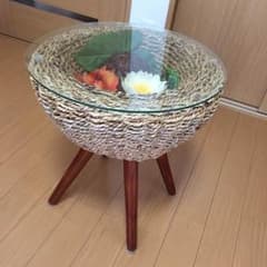 【美品】アジアンテースト ローテーブル 【お値下げ可能】のサムネイル