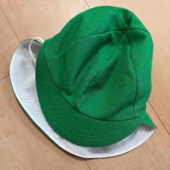 新品未使用★園児用 カラー帽子(緑)のサムネイル