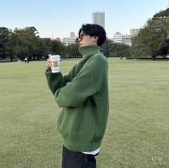 nugu ハーフジップニットのサムネイル