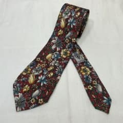 美品 GUCCI グッチ ネクタイ 花柄 イタリア製 シルク100% 赤 - メルカリ