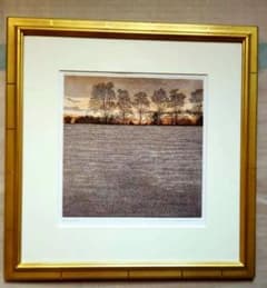 絵画 カラ−銅版画 額装品 - メルカリ