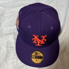 【美品・新品】59FIFTY 7 1/2　メッツ　40周年記念キャップ　パープル ニューエラ キャップ ニューヨークメッツ パープル 7 2/1 - メルカリ