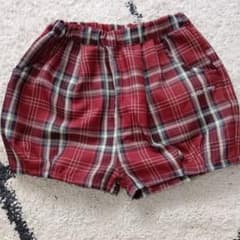 ベビー キッズ ハローキティ チェック柄 ショートパンツのサムネイル