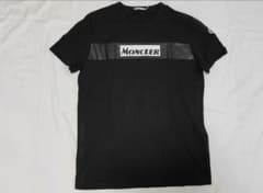 極美品！MONCLER ロゴプリント Tシャツ ブラック - メルカリ