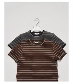 todayful Border Ringer Tee チョコ　F TODAYFUL Border Ringer Tee チョコ - メルカリ