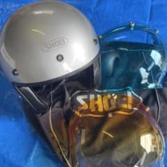 【SHOEI】SR-BREEZ ジェットヘルメット シルバー シールド2種袋付き SHOEI】SR-BREEZ ジェットヘルメット シルバー シールド2種袋付き